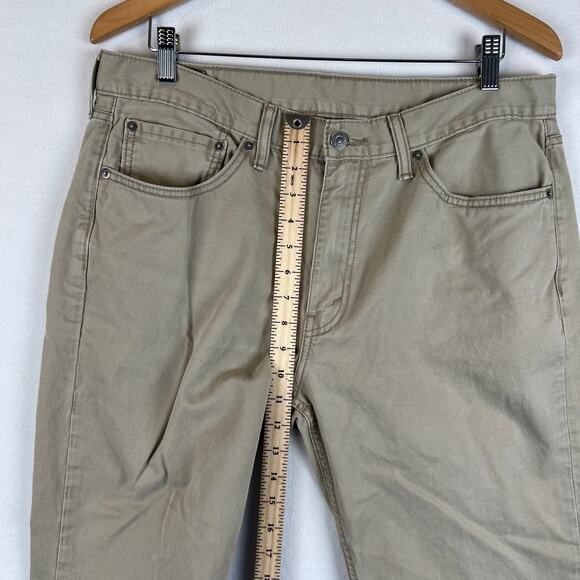 Levis 514 Jeans Mens 36x30‎ Brown Straight Mid Rise Tan Wash Denim - Picture 8 of 11
